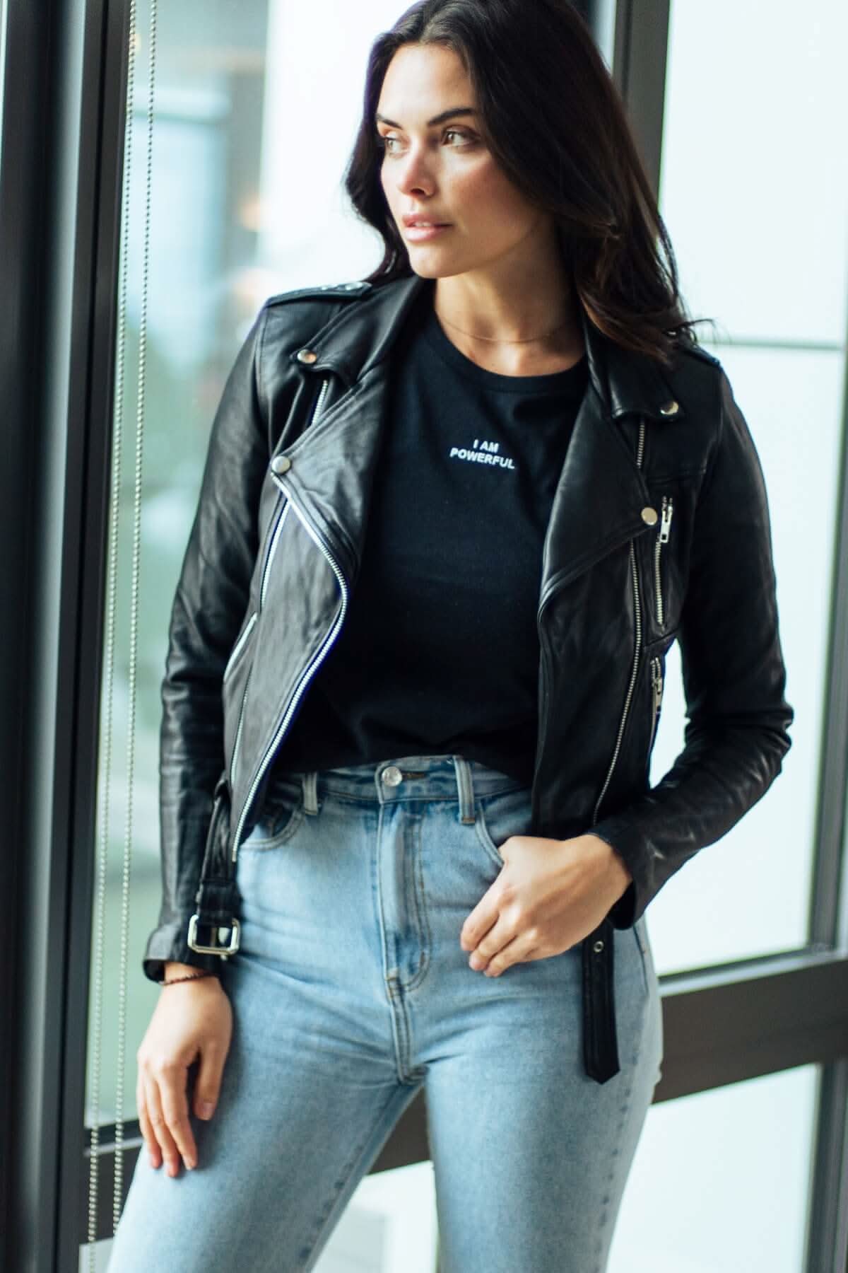 Embroidered I Am Powerful Tee - Image 6